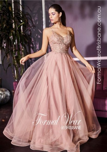 Blush Pink A Line LTD Clearance S A L E ! In Store Today or 7 Day Delivery Formal Dresses Online Australia