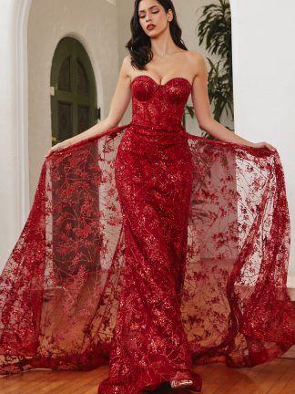 Cai Deep Red LTD Formal Dresses - In Store Today or 7 Day Delivery Formal Dresses Online Australia