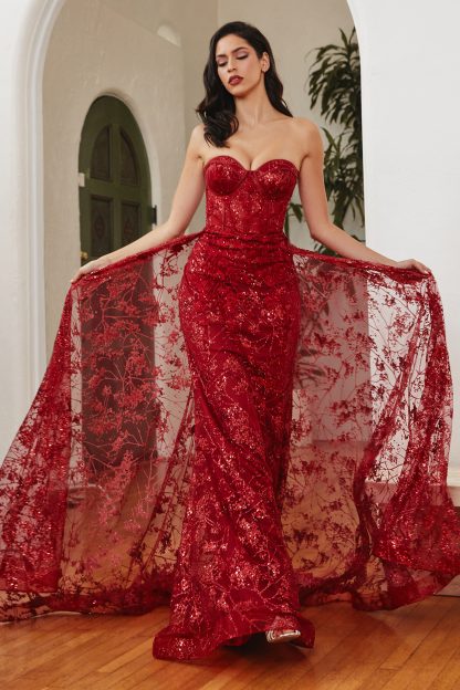 Cai Deep Red LTD Formal Dresses - In Store Today or 7 Day Delivery Formal Dresses Online Australia