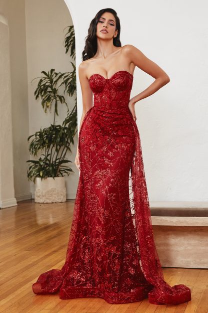 Cai Deep Red LTD Formal Dresses - In Store Today or 7 Day Delivery Formal Dresses Online Australia