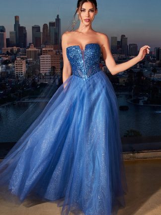 Candice Deep Blue LTD Clearance S A L E ! In Store Today or 7 Day Delivery Formal Dresses Online Australia