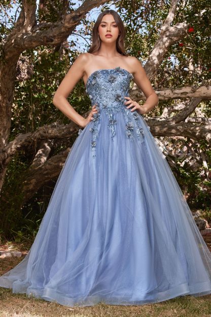 Carla Smokey Blue LTD Formal Dresses - In Store Today or 7 Day Delivery Formal Dresses Online Australia