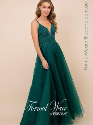 Nerissa Emerald LTD Clearance S A L E ! In Store Today or 7 Day Delivery Formal Dresses Online Australia