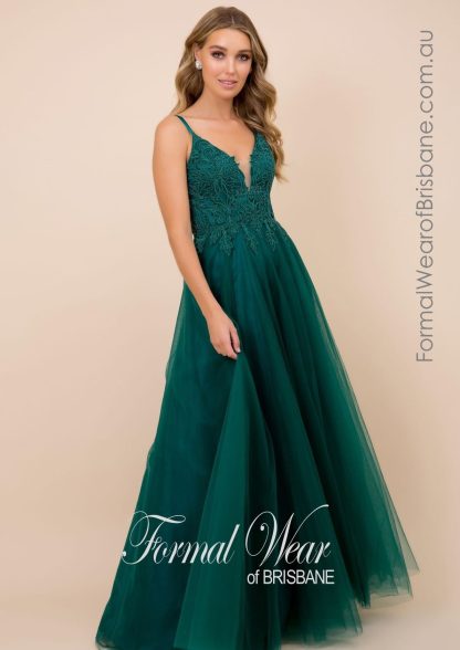 Nerissa Emerald LTD Clearance S A L E ! In Store Today or 7 Day Delivery Formal Dresses Online Australia