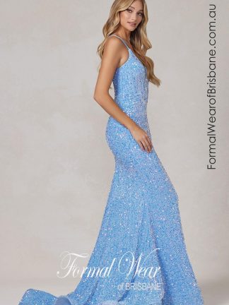 Nadia Lt Blue LTD Clearance S A L E ! In Store Today or 7 Day Delivery Formal Dresses Online Australia