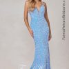 Nadia Lt Blue LTD Clearance S A L E ! In Store Today or 7 Day Delivery Formal Dresses Online Australia