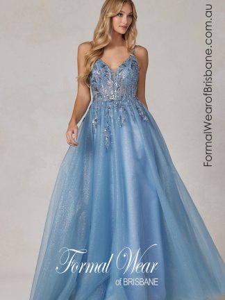 Nala Smokey Blue LTD Formal Dresses - In Store Today or 7 Day Delivery Formal Dresses Online Australia