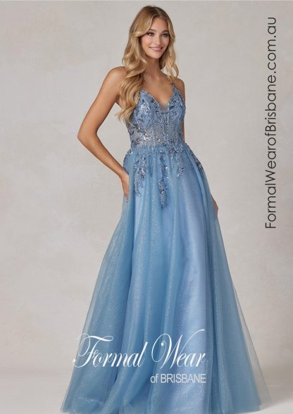 Nala Smokey Blue LTD Formal Dresses - In Store Today or 7 Day Delivery Formal Dresses Online Australia