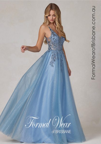 Nala Smokey Blue LTD Formal Dresses - In Store Today or 7 Day Delivery Formal Dresses Online Australia