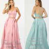 Pink Satin 2 Piece LTD Clearance S A L E ! In Store Today or 7 Day Delivery Formal Dresses Online Australia