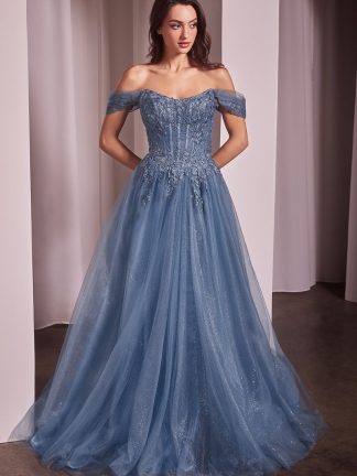 Chantae – Smokey Blue LTD Formal Dresses - In Store Today or 7 Day Delivery Formal Dresses Online Australia